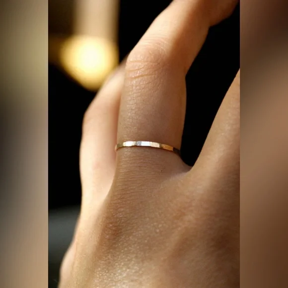 14k gold stacking ring - size 11 - Picture 4 of 4